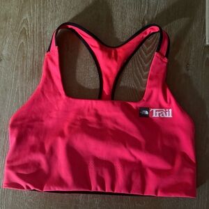 The North Face Pink and Black Sports Bra